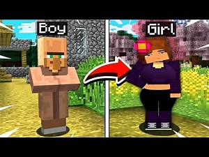 I Turned Villagers Into Girls in Minecraft!