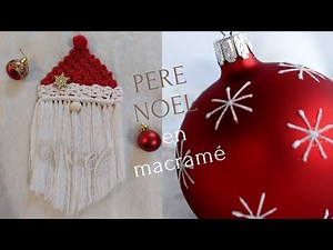 DIY : PERE NOEL EN MACRAME