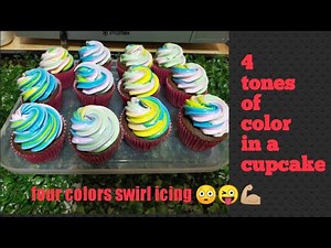 How to make a 4 tone boiled swirl icing || How yo color boiled icing || Lulu Gabito