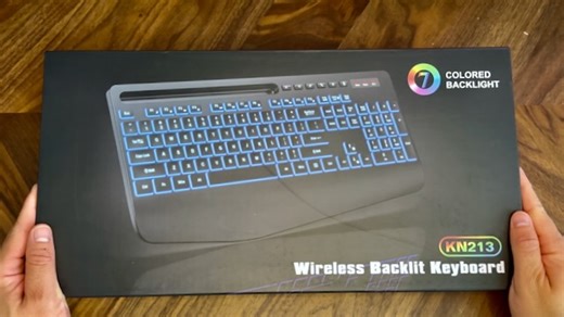 Watch REAL REVIEW Unboxing of my KN213 Wireless Backlit Keyboard on Amazon Live