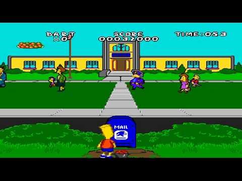 Virtual Bart (Sega Mega Drive) Gameplay
