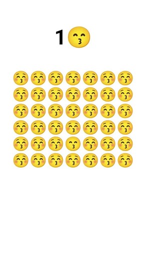 Find the Odd Emoji 😙 Only Genius Can Solve! #emoji #challenge #shorts