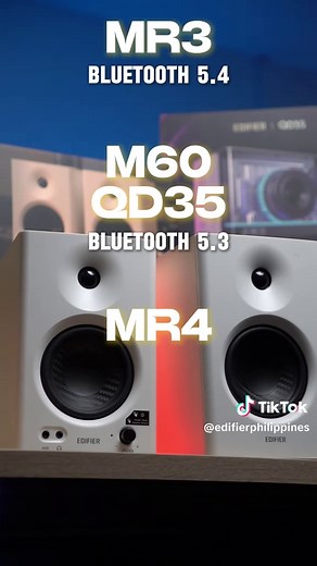 Which speaker is the best for your setup? This guide will help you choose between the MR3, M60, QD35, and MR4 Edifier speakers! 🔊 #speaker #music #fyp