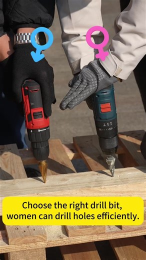 Choose the right drill bit!#drilltools #drills #womanpower #homediy #handymantools