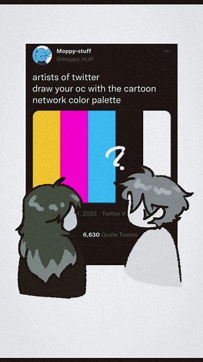 remade an old video~(˘▾˘~) #arttrend #originalcharacter #justforfun #fyp #digitalart #cartoonnetwork #colorpalettechallenge