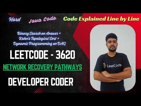 Network Recovery Pathways | LeetCode 3620 | Java Code | Developer Coder