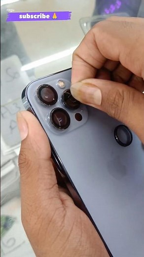 Remove Camera lens film glass protector iphone 13pro