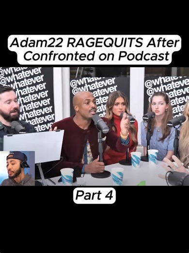 Part 4: Adam22 RAGEQUITS After Confronted on Podcast #mediocre #mediocretutorialandreviews #reviewer