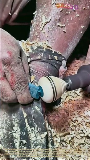 Precision Spinning Top Crafting! Traditional Woodturning Techniques