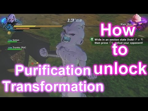 Dragon ball xenoverse 2- How to get the purification transformation