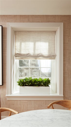 The Shade Store on Instagram: "Step into The Kitchen at Kips, designed by @christopherpeacock for the @kbshowhouse. Serving as a tucked-away refuge from the moody, magnetic energy of the Village, the space exudes quiet luxury and timeless allure. Flat Roman shades and ripple fold drapery in lightweight @victoriahaganinteriors fabrics from @theshadestore complement the natural textures of the room and add visual interest to the space. Achieve the look: Product: Flat Roman Shades Fabric: @victoria