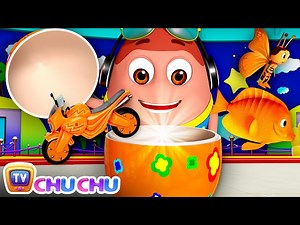 Kids Learn the Color Orange in a Ball Pit with Surprise Eggs - ChuChu TV Toddler Videos for Babies - Videos For Kids