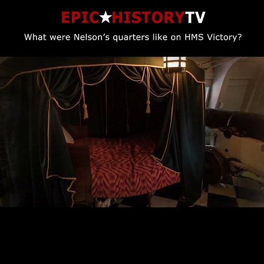 What were Nelson's quarters like on HMS Victory?