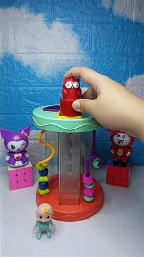 red 🔴 owl shape sorter loop & CoComeLon Toy