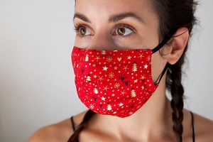 Christmas Stars Face Mask Holiday Santa Claus Cotton Reversible Lightweight Washable Reusable Adjustable Nose Wire - Etsy Canada