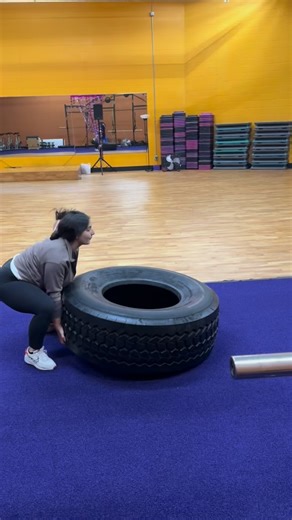 Our Personal Training client Julia working on some heavy tire flips! Interested in trying out Personal training? Stop by our office and book a consult with one of our amazing trainers! #anytimefitness #gym #workout #gymmotivation #personaltrainer #fitness | Anytime Fitness Irwin