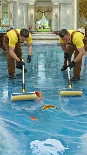 Insane Floor Transformation: From Empty Floor to 3D Ocean with Fish | Epoxy Resin Art