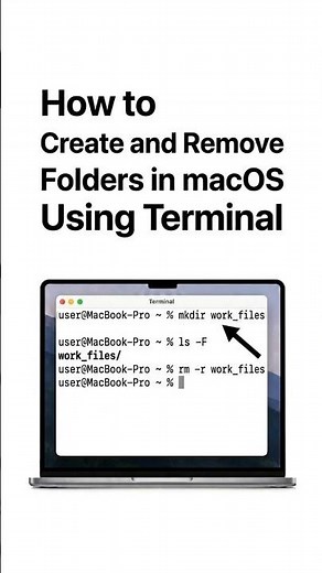 How to Create and Remove Folders in macOS Using Terminal