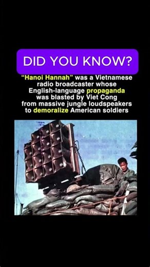 Hanoi Hannah Played Mind Games On G Is #history #vietnamwar #shorts