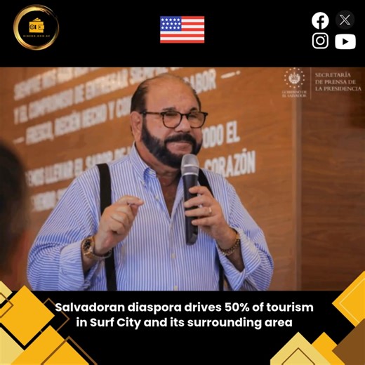 #Economy El Salvador is increasingly positioning itself as a top-tier tourist destination 🌎✈️, as recent figures confirm. The Ministerio de Turismo (Mitur) has revealed that an impressive 70% of travelers arriving at El Aeropuerto Internacional de El Salvador head directly to the beach corridor 🏖️🌊 known as Surf City, consolidating this area as the country’s main tourist attraction 🏄‍♂️☀️. Read here https://shre.ink/teWT #ElSalvador #SurfCity #TurismoSV #Playas #Travel #Vacation #BeachVibes 