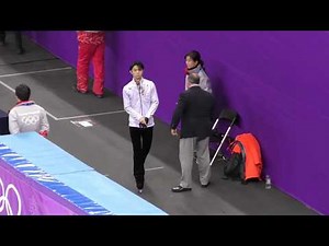 PyeongChang Olympic 6min practice Men Yuzuru Hanyu Free program 0216 羽生結弦 平昌オリンピック2018 FS 6分間練習
