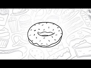 🍩 How to Draw a Simple Donut | Step-by-Step Lesson 🎨