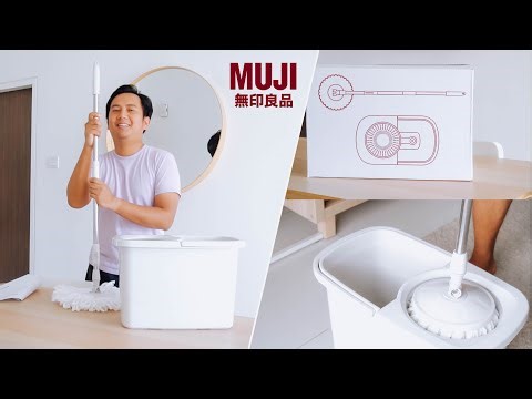 UNBOXING & REVIEW | MUJI Resin Mop & Bucket Set