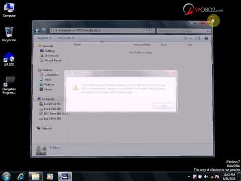 How to install Ford VCM2 JLR V142 by wobd2 com