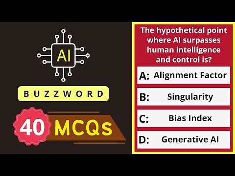 40 AI Buzzword MCQs | Artificial Intelligence Terminology Quiz | Computer Science Olympiad, IT Exams