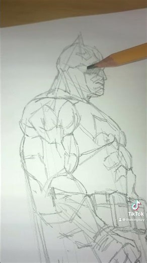 Batman Sketch in process