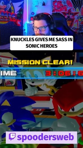 Knuckles gives me sass over my level ranking