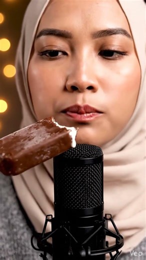 ASMR Es Krim Cokelat 🍫 Gigitan Pertama Bikin Tenang