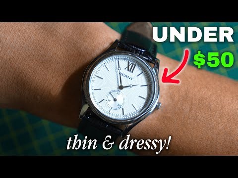 How is this Thin Dress watch with a TEXTURISED Dial UNDER $50!?