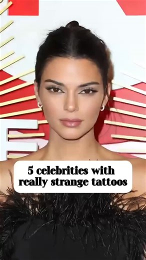 5 Celebrities with really strange Tattoos....! #fyp #fypシ゚ #fypシ゚viralシ #foryou #explorepage #OMG #discovery #interesting #usa #highlights #SEPTIEMBRE #celebrity #famous #hollywood #dating #relationship #couple #beautiful #alexandradaddario #natalieportman #emmastone #emiliaclarke #AngelinaJolie #emmawatson #nikkihilton #marriedwithchildren #NicolaPeltz #BrooklynBeckham #kimkardashian #demimoore | Viral Vibe