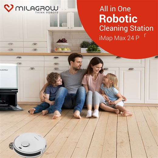 Milagrow iMap Max 24 offers comprehensive robotic cleaning with its all-in-one station. It integrates advanced mapping technology for efficient navigation, ensuring thorough cleaning in every corner effortlessly. Visit: https://zurl.co/HEHl or call us ☎ at +91 9953476189 to know more. #Milagrow #RoboticVacuumCleaner #HomeCleaning #VacuumCleaner #RobotVacuum #FloorCleaner | Milagrow HumanTech | Facebook