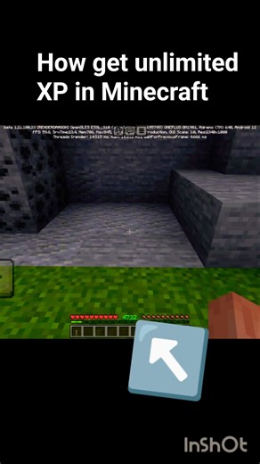 unlimited XP in Minecraft #minecraft #xp 😎