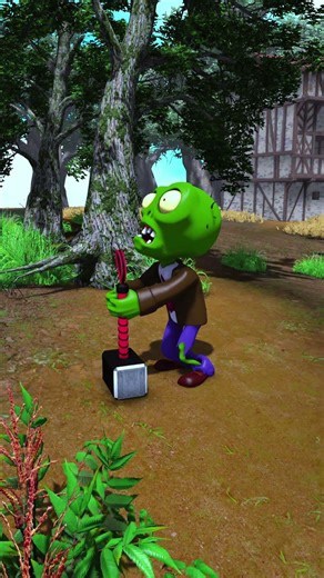 🧟Zombies vs Thor's Hammer⚡ #sonic #3danimation #zombie