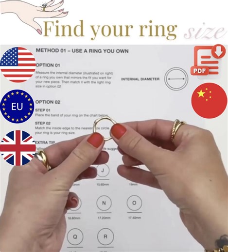 Printable Ring Sizer Chart Printable Ring Size Chart Ring Sizing Chart Ring Sizing Guide Ring Size Guide PDF Ring Sizer Tool Easy Download - Etsy