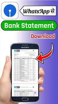 WhatsApp se SBI Bank ki statement kaise download kare #sbibank #whatsappbanking