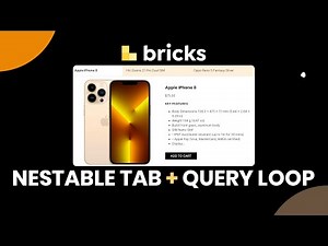 Dynamic tabs in Bricks Builder | Nestable Tab + Query Loop
