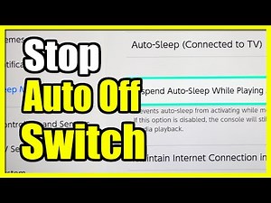 How to Stop from Auto Turning off after time on Nintendo Switch (Fast Tutorial)