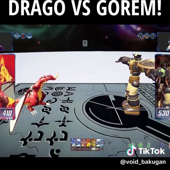 Drago vs Gorem: Epic Bakugan Battle Showdown
