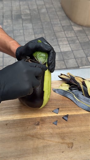 Halloween Crispy Egglpant Parmesan! Spooky season served on a plate 🎃🧄 | Chefclub Network