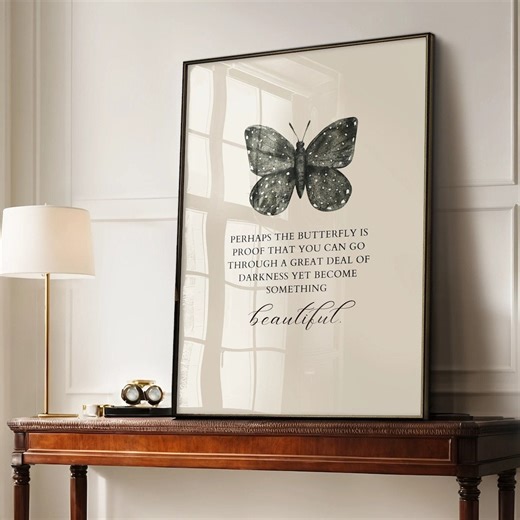 Butterfly Quote Art Print: Inspirational Saying (digital Download) - Etsy