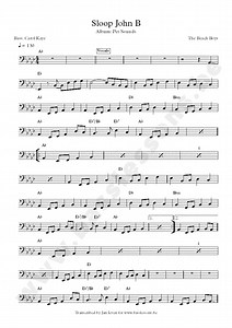 The Beach Boys - Sloop John B | Bass Transcription | Carol Kaye