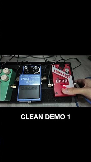 Boss XS-1 vs Digitech Drop (Clean Demo 1) #boss #xs1 #digitech #drop #pitchshifter #review #pedal
