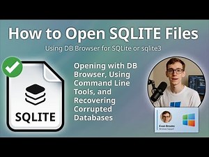 How to Open SQLITE Files (DB Browser for SQLite or sqlite3)
