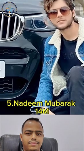 Top Ten most popular tiktokers in Pakistan 2025 #amvreact #topten #talant #foryoupagereels #viralshorts #reelsvideo | AMV REACT