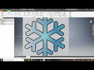 Make a Snowflake using Autodesk Inventor