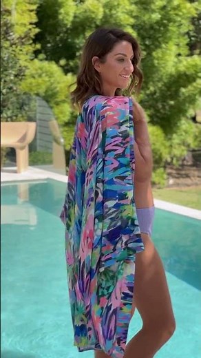 Karolina Bikini paired with Kimono #cuteswimsuits #swimsuit #wetsuit #bikiniswimwear #beachwear